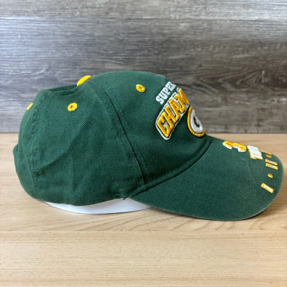Green Bay Packers Hat Cap Strap‎ Back Green NFL Football Super Bowl